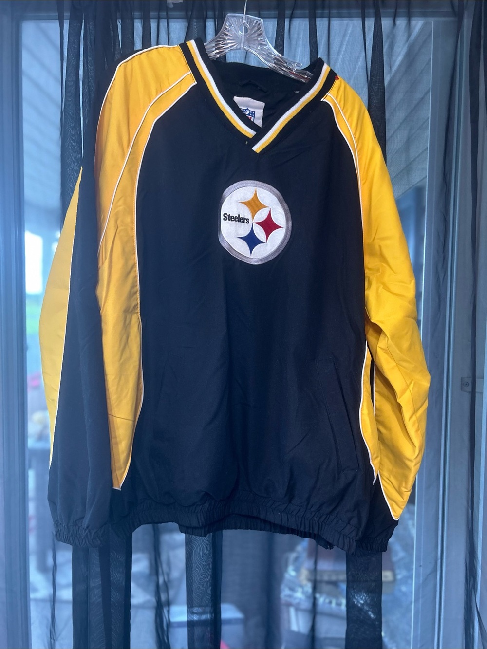 NFL Black and Yellow Pittsburgh Steelers Pullover Jacket